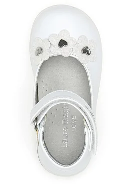 Ballerine Bianche Con Strappo In Velcro Laura Biagiotti AG16062