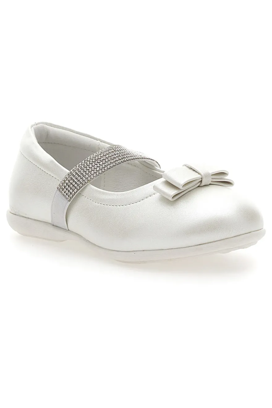 Ballerine Bianco Perlato Con Strass Energy 522