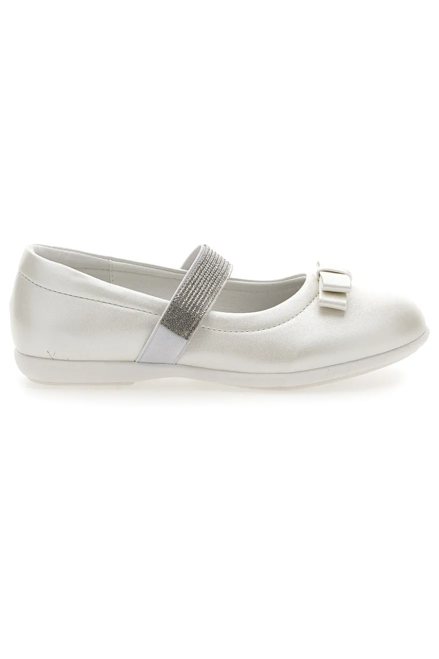 Ballerine Bianco Perlato Con Strass Energy 522