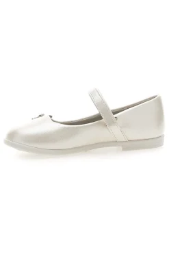 Ballerine Bianco Perlato con Clip con Farfalla GRAZIE GIRL 39G2515S