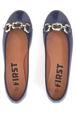 Ballerine Blu Con Catenina Dorata The First 170