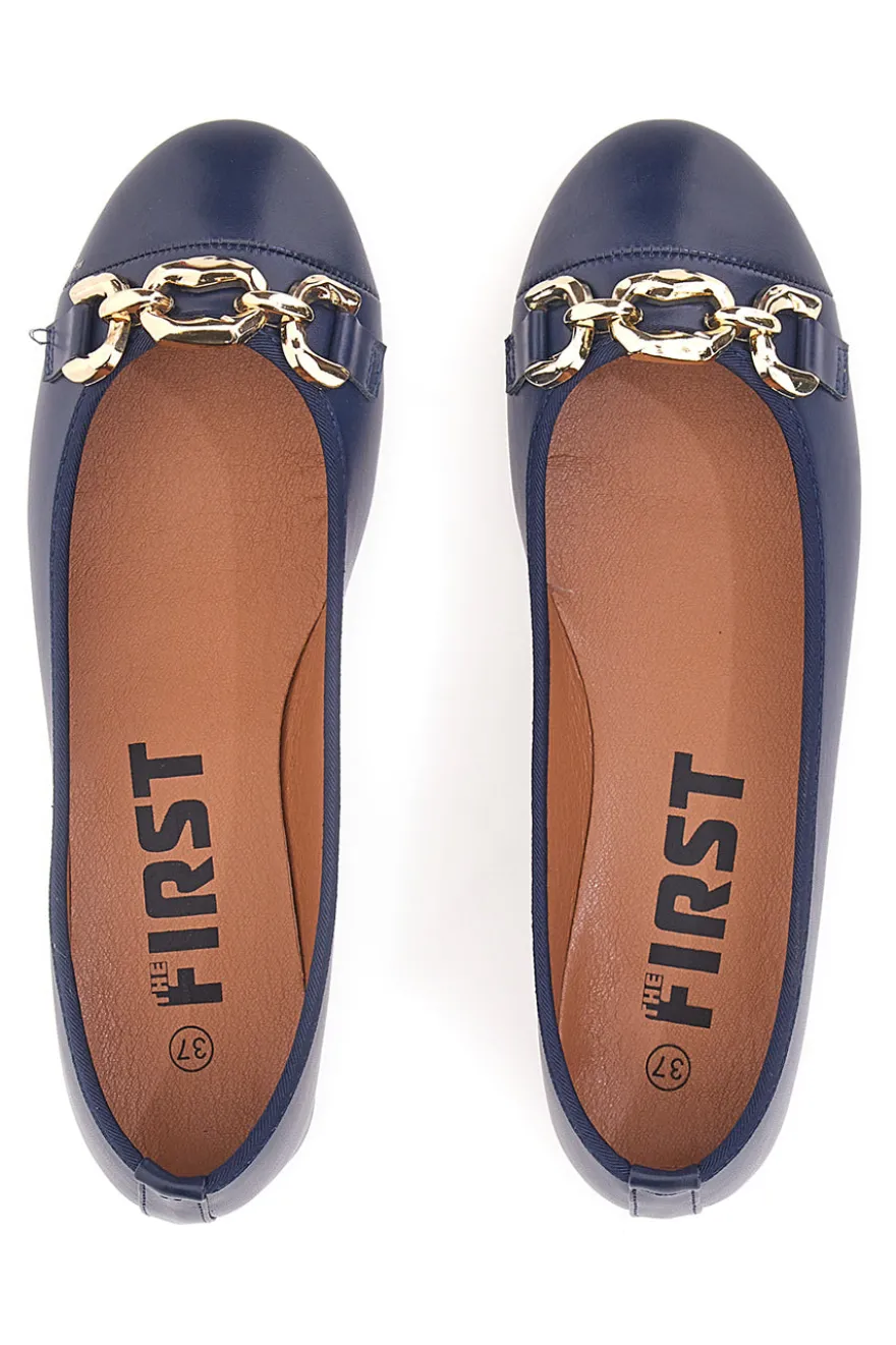 Ballerine Blu Con Catenina Dorata The First 170