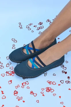 Ballerine Blu Con Elastici Prima Riga 19496FRUIT