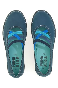 Ballerine Blu Con Elastici Prima Riga 19496FRUIT