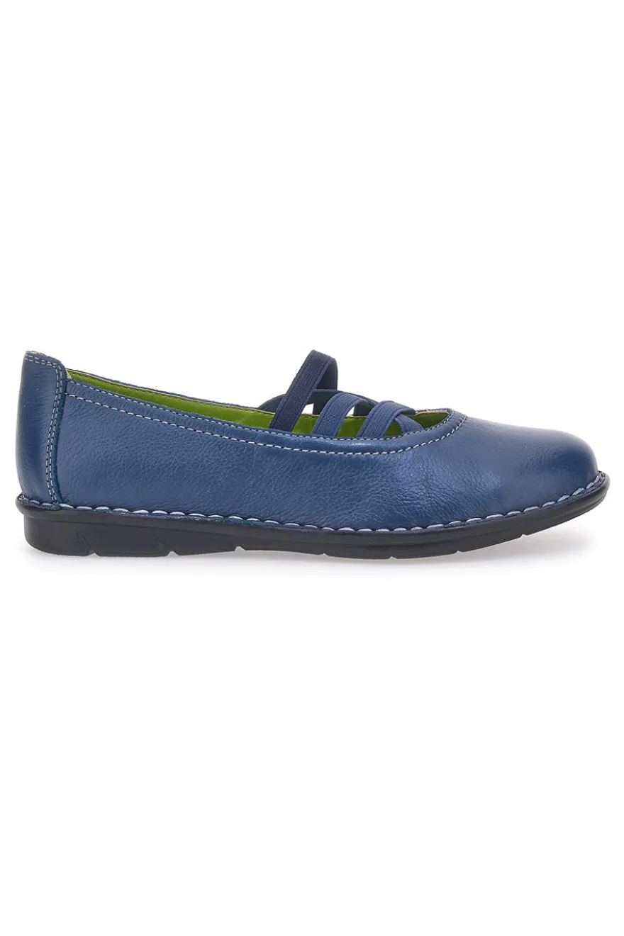 Ballerine Blu con Elastici Mio Tempo 19840