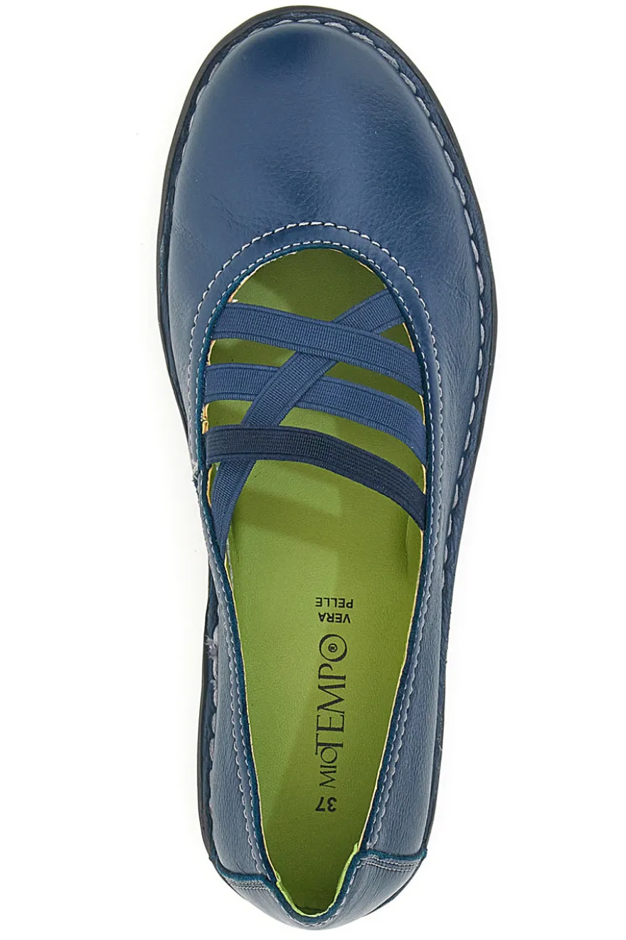 Ballerine Blu con Elastici Mio Tempo 19840