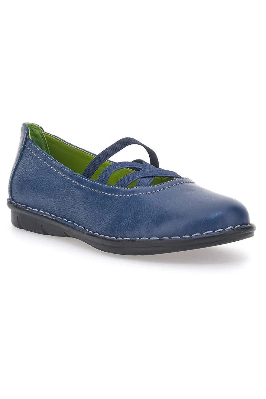 Ballerine Blu con Elastici Mio Tempo 19840