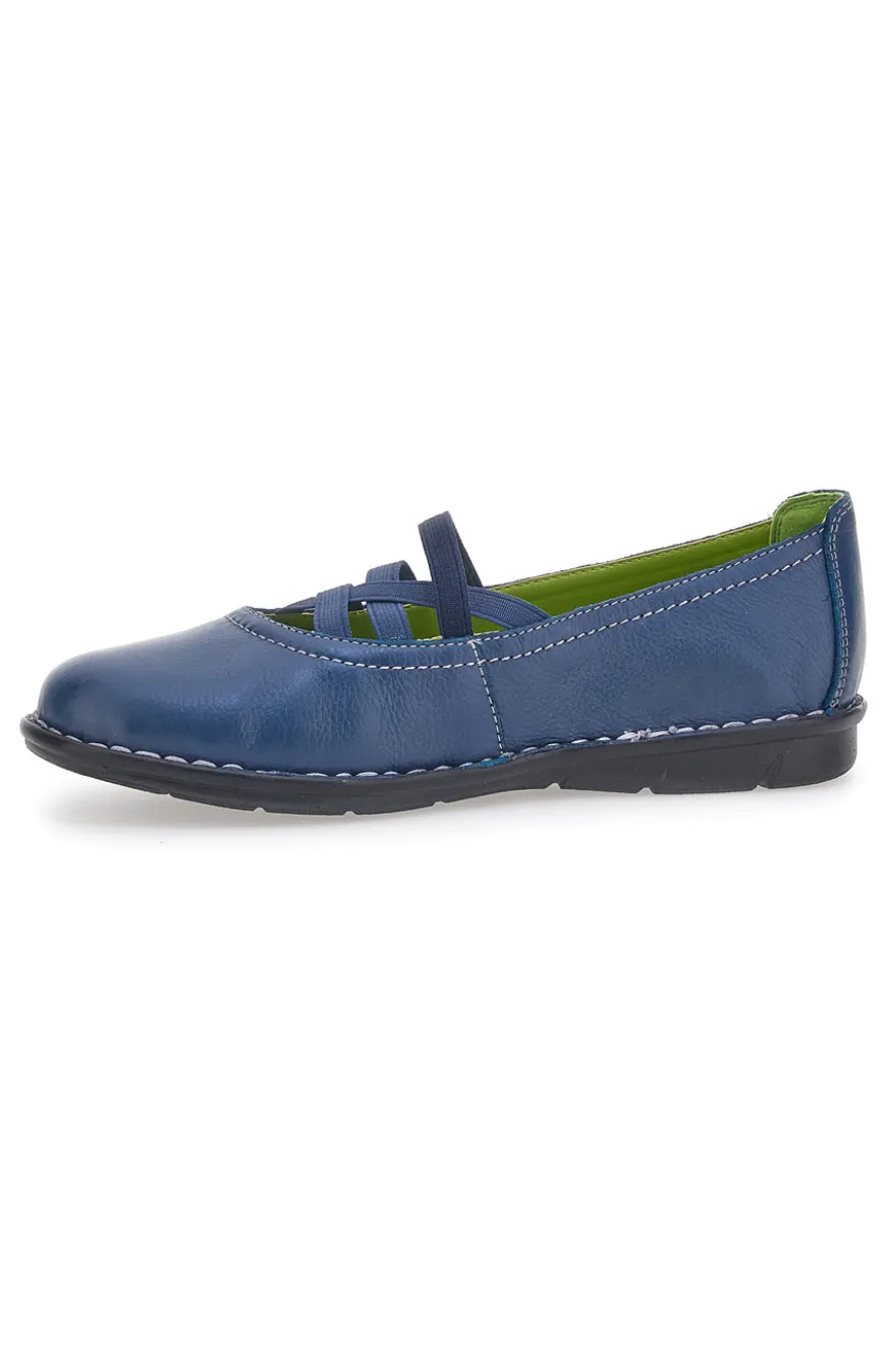 Ballerine Blu con Elastici Mio Tempo 19840