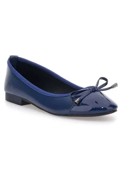 Ballerine blu con fiocco decorativo The First IDE1070