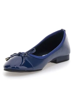 Ballerine blu con fiocco decorativo The First IDE1070