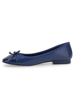 Ballerine blu con fiocco decorativo The First IDE1070