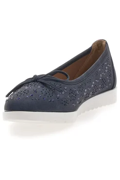 Ballerine Blu con Glitter e Fiocco Decorativo MIO TEMPO MINA362