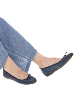 Ballerine Blu In Vera Pelle Pittarello Look 818005