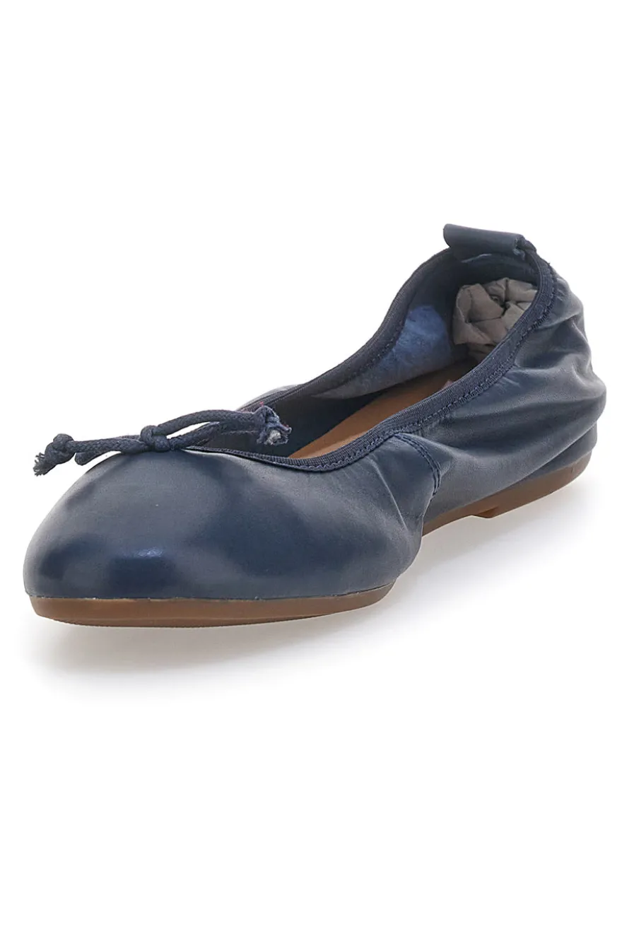 Ballerine Blu In Vera Pelle Pittarello Look 818005