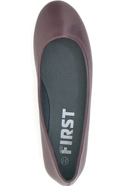 Ballerine bordeaux basic in materie sintetiche The First IDE173