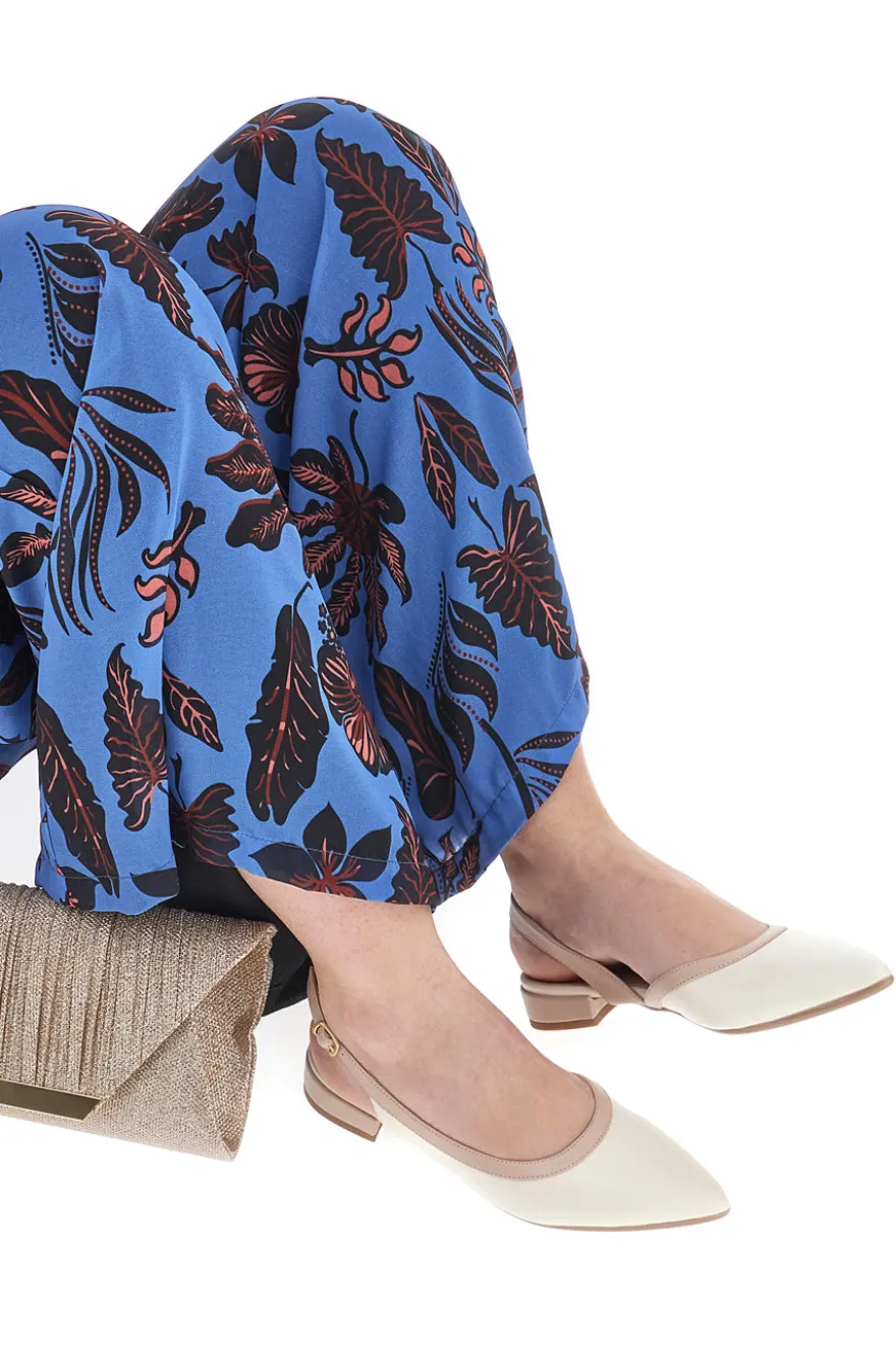 Ballerine Burro e Nude Con Cinturino Slingback Pittarello Couture 6011