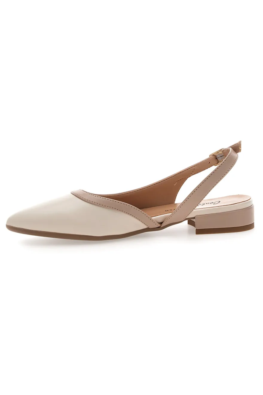Ballerine Burro e Nude Con Cinturino Slingback Pittarello Couture 6011