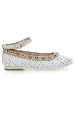 Ballerine con Cinturino Syssy 14512 Bianche