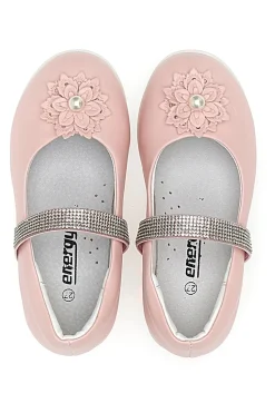 Ballerine con fiore e strass rosa ENERGY E702