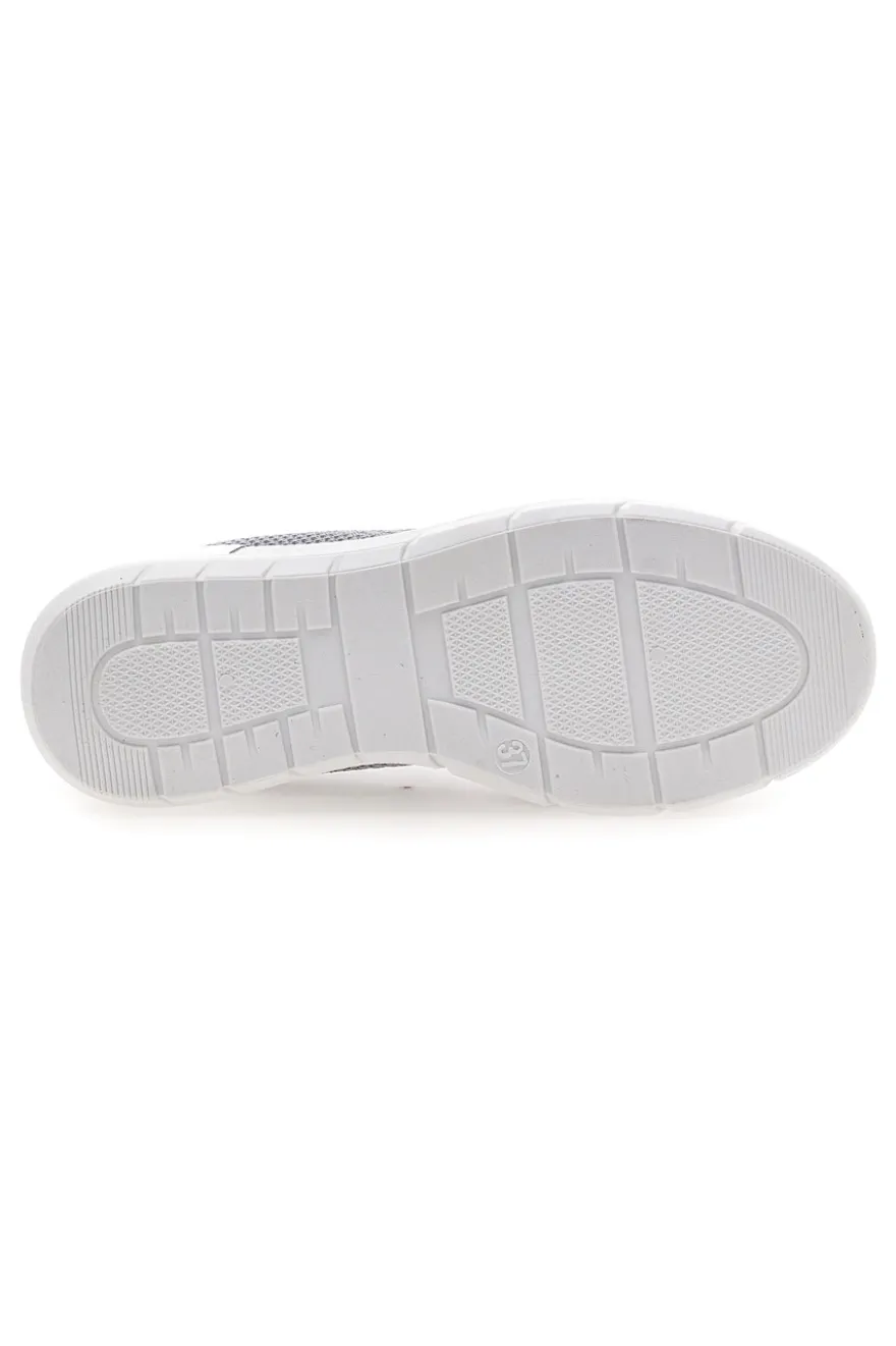 Ballerine da donna grigio in tessuto traforato Me & me TF090236