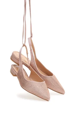 Ballerine Lace-Up Prima Riga 15990 Rosa Strass