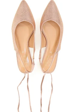 Ballerine Lace-Up Prima Riga 15990 Rosa Strass