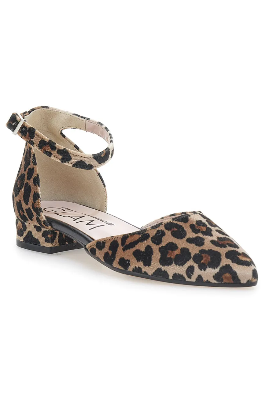Ballerine Leopardate con Cinturino alla Caviglia PITTARELLO GLAM 2885