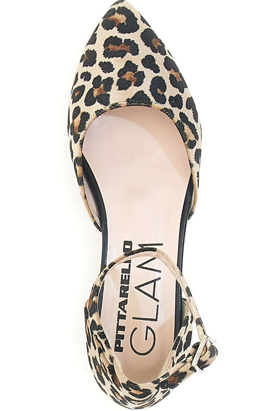 Ballerine Leopardate con Cinturino alla Caviglia PITTARELLO GLAM 2885