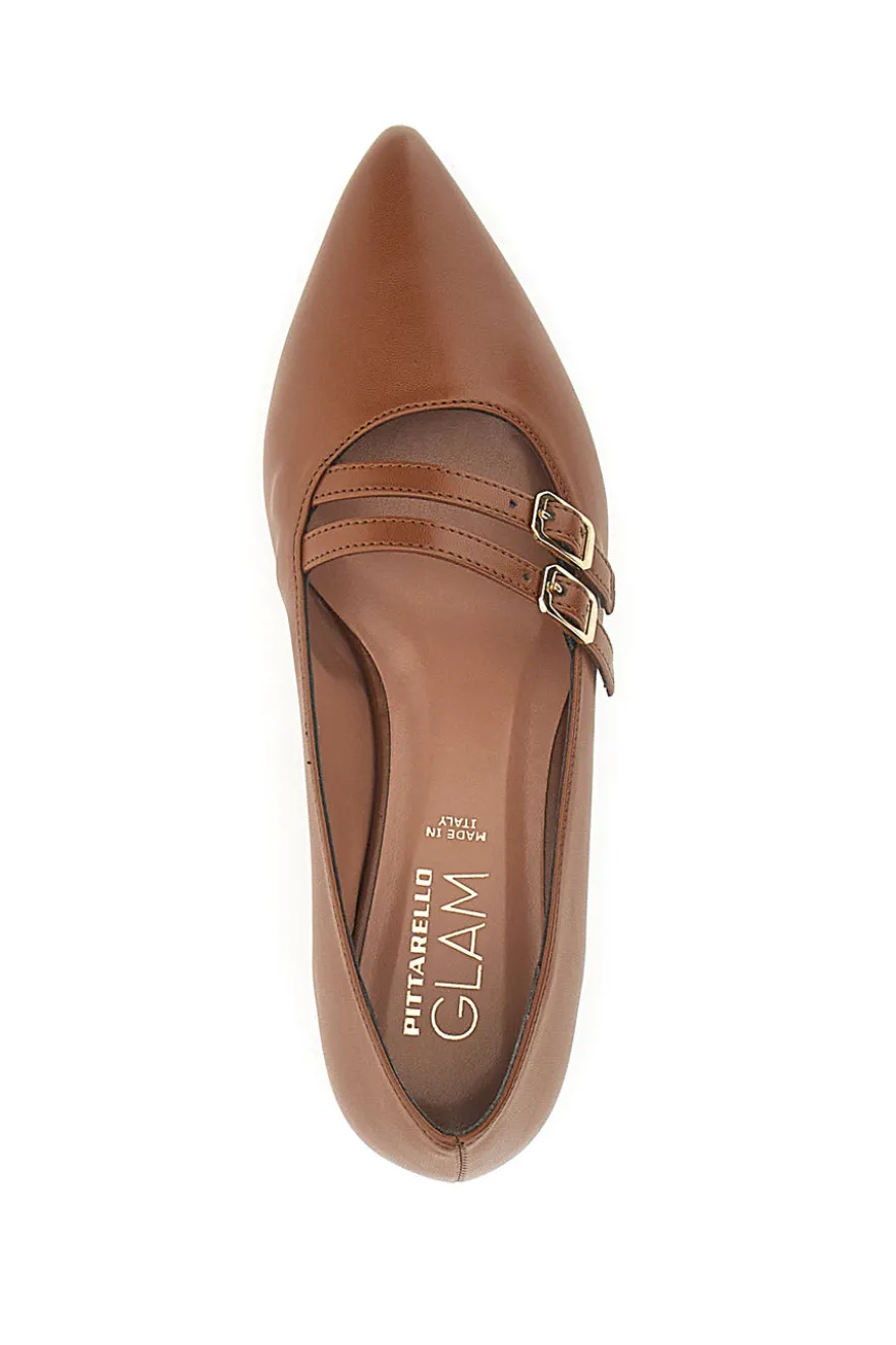 Ballerine Marroni con cinturini PITTARELLO GLAM 3664
