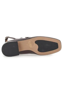 Ballerine Mary Jane Bordeaux Con Tacco Basso Pittarello C156