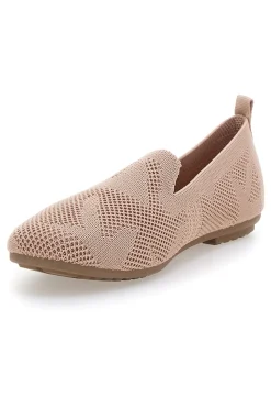 Ballerine Mocassini beige in tessuto con soletta morbida The First PRESZ32