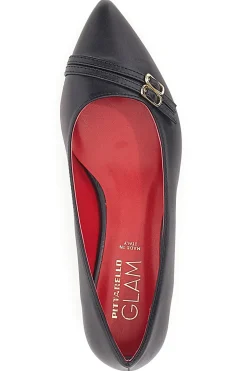 Ballerine Nere A Punta Con Cinturini Pittarello Glam 3668