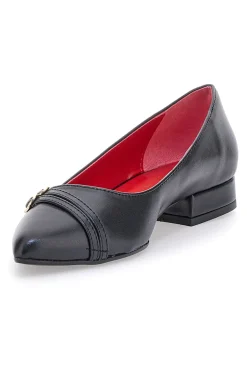Ballerine Nere A Punta Con Cinturini Pittarello Glam 3668