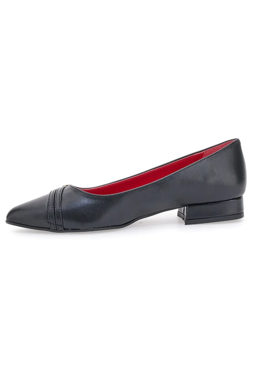 Ballerine Nere A Punta Con Cinturini Pittarello Glam 3668