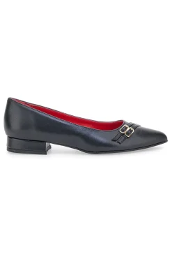 Ballerine Nere A Punta Con Cinturini Pittarello Glam 3668