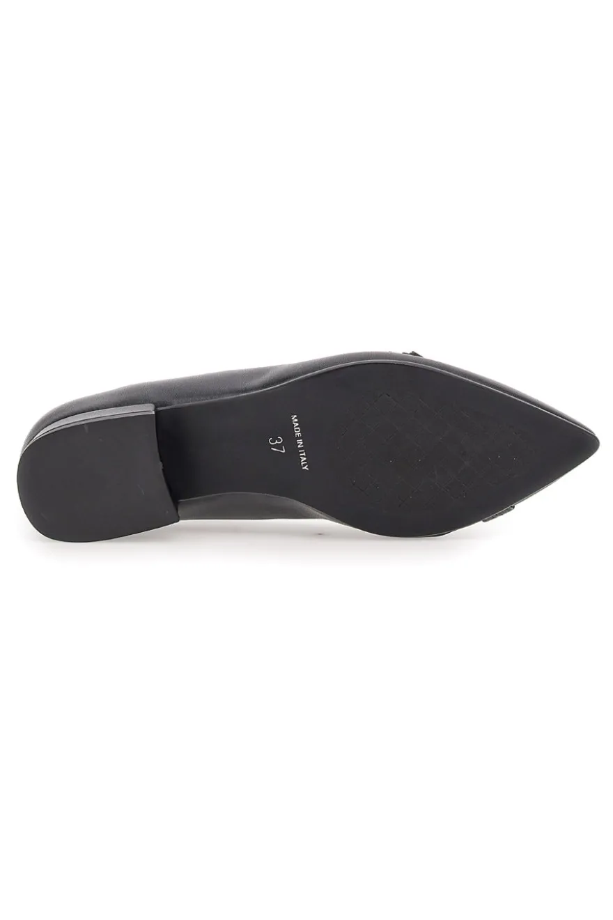Ballerine Nere A Punta Con Cinturini Pittarello Glam 3668