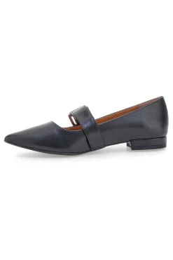 Ballerine nere a punta con cinturino PITTARELLO LOVE 3098