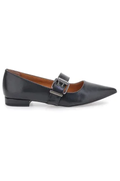 Ballerine nere a punta con cinturino PITTARELLO LOVE 3098