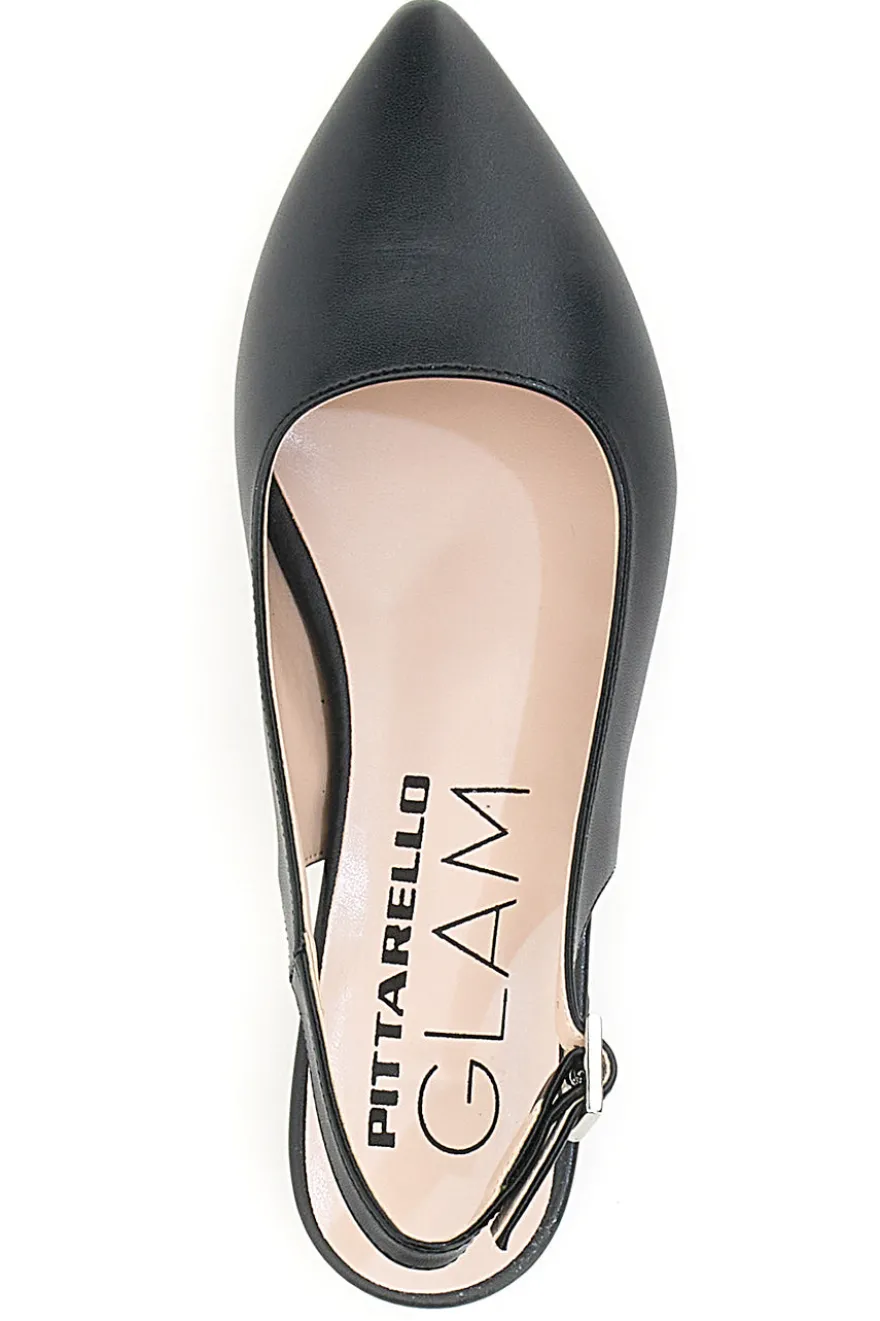 Ballerine Nere a Punta Pittarello Glam 3883