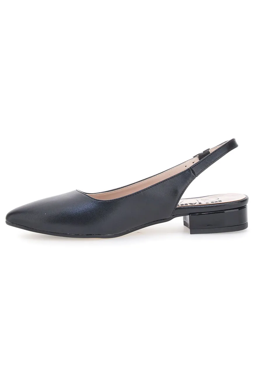 Ballerine Nere a Punta Pittarello Glam 3883