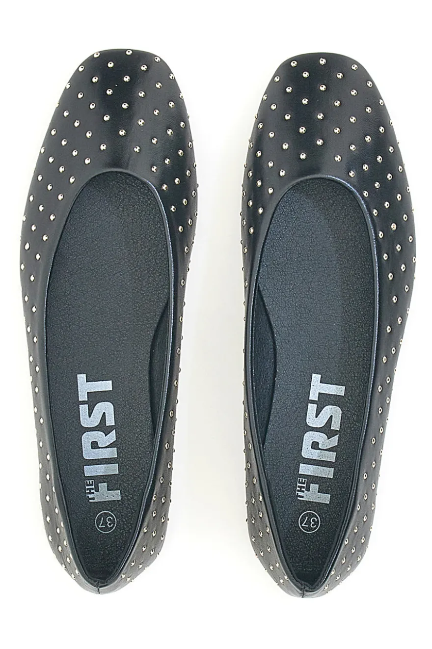 Ballerine nere con borchie The First IDEA13 da Donna