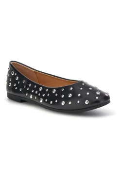 Ballerine nere con borchie First lady P676