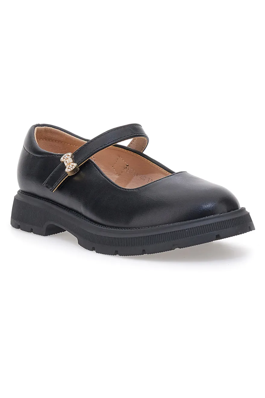 Ballerine nere con charms fiocco GRAZIE 39P246W