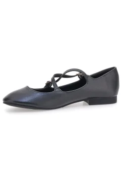 Ballerine nere con cinturini The First IDEA02