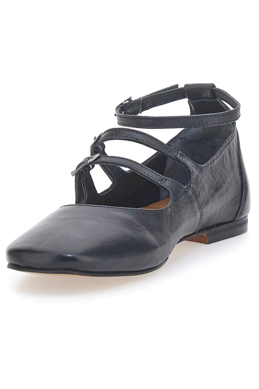 Ballerine Nere con Cinturini in Pelle PITTARELLO GLAM A2120101