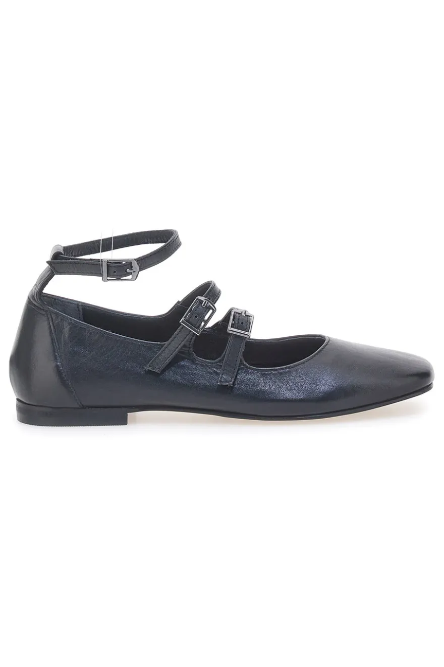 Ballerine Nere con Cinturini in Pelle PITTARELLO GLAM A2120101