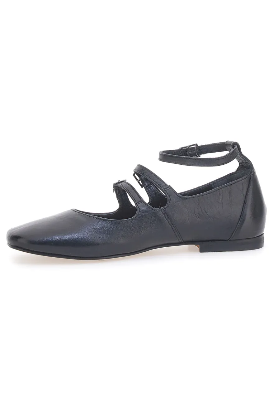 Ballerine Nere con Cinturini in Pelle PITTARELLO GLAM A2120101