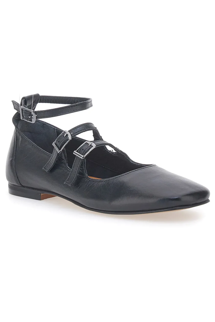 Ballerine Nere con Cinturini in Pelle PITTARELLO GLAM A2120101