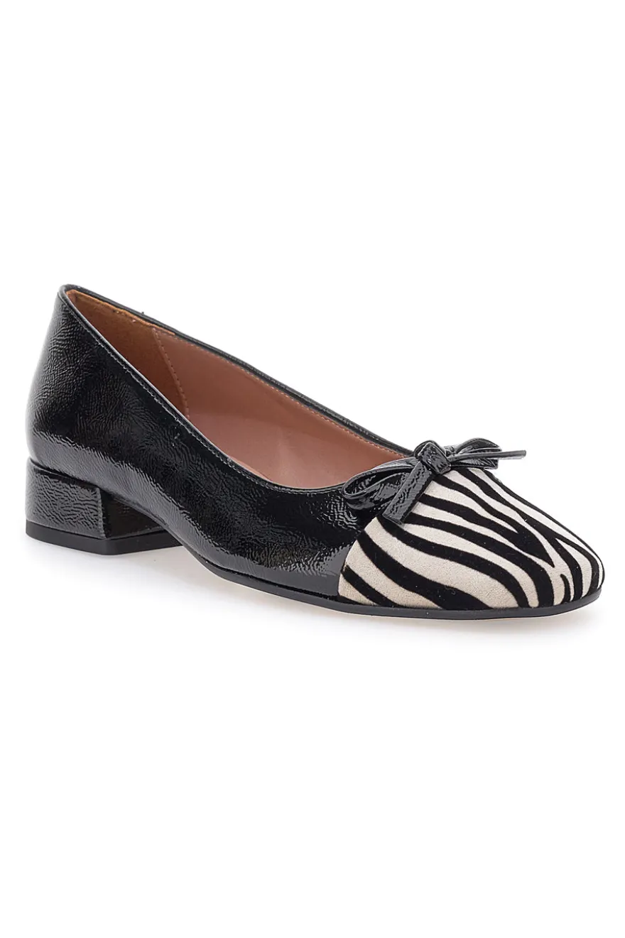 Ballerine Nere Con Fantasia Animalier Pittarello c1518