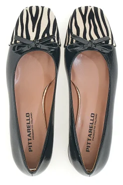 Ballerine Nere Con Fantasia Animalier Pittarello c1518